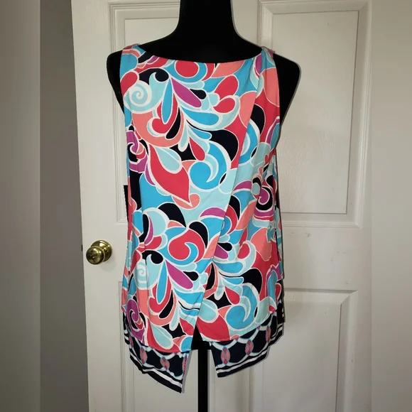 Crown & Ivy, NWT Women's Sleeveless Shirt Medium - Picture 4 of 9